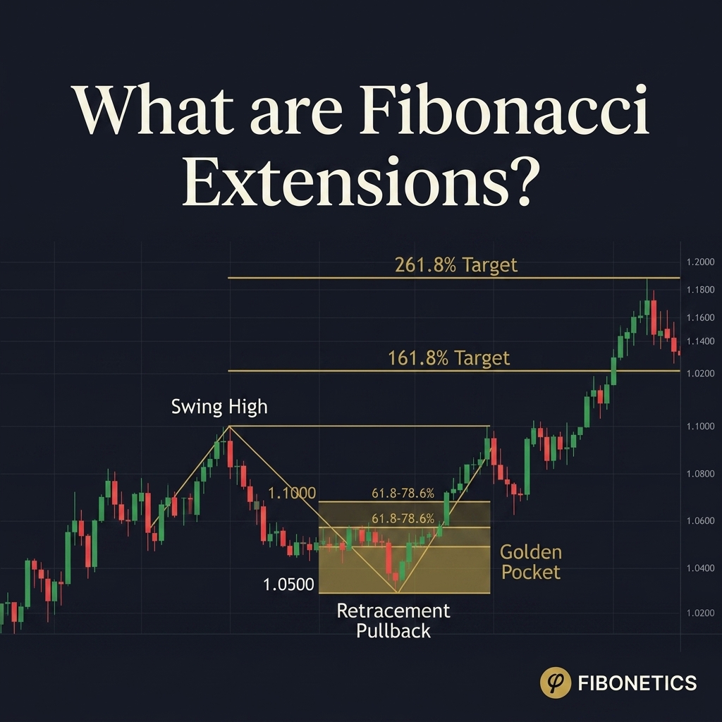 Fibonacci Extensions Explained: How to Set Profit Targets Like a Professional - Institutional trading guide by Fibonetics